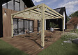 MA PERGOLA BOIS - Pergola bois - 5m x 4m - indépendante - sens largeur - livraison comprise - vignette