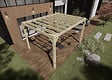 MA PERGOLA BOIS - Pergola bois - 4m x 3m - indépendante - sens profondeur - livraison comprise - vignette