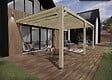 MA PERGOLA BOIS - Pergola bois - 6m x 4m - adossée - sens profondeur - livraison comprise - vignette