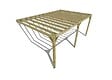 MA PERGOLA BOIS - Pergola bois - 6m x 4m - adossée - sens profondeur - livraison comprise - vignette