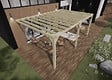 MA PERGOLA BOIS - Pergola bois - 6m x 4m - adossée - sens profondeur - livraison comprise - vignette