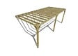 MA PERGOLA BOIS - Pergola bois - 7m x 3m - adossée - sens profondeur - livraison comprise - vignette