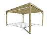 MA PERGOLA BOIS - Pergola bois - 4m x 5m - indépendante - sens profondeur - livraison comprise - vignette