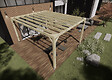 MA PERGOLA BOIS - Pergola bois - 4m x 5m - indépendante - sens profondeur - livraison comprise - vignette
