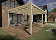 MA PERGOLA BOIS - Pergola bois - 6m x 4m - indépendante - sens profondeur - livraison comprise - vignette