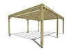 MA PERGOLA BOIS - Pergola bois - 6m x 5m - indépendante - sens profondeur - livraison comprise - vignette