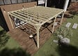 MA PERGOLA BOIS - Pergola bois - 6m x 5m - indépendante - sens profondeur - livraison comprise - vignette