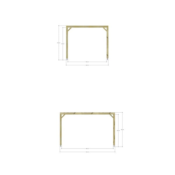 MA PERGOLA BOIS - Pergola bois - 3m x 4m - indépendante - sens largeur - livraison comprise - large