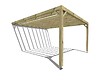 MA PERGOLA BOIS - Pergola bois - 4m x 5m - adossée - sens profondeur - livraison comprise - vignette