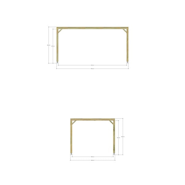 MA PERGOLA BOIS - Pergola bois - 5m x 3m - indépendante - sens largeur - livraison comprise - large
