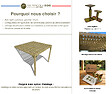 MA PERGOLA BOIS - Pergola bois - 5m x 4m - adossée - sens largeur - platelage bois - livraison comprise - vignette
