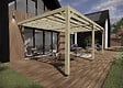 MA PERGOLA BOIS - Pergola bois - 6m x 4m - adossée - sens largeur - livraison comprise - vignette