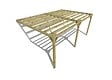 MA PERGOLA BOIS - Pergola bois - 6m x 4m - adossée - sens largeur - livraison comprise - vignette