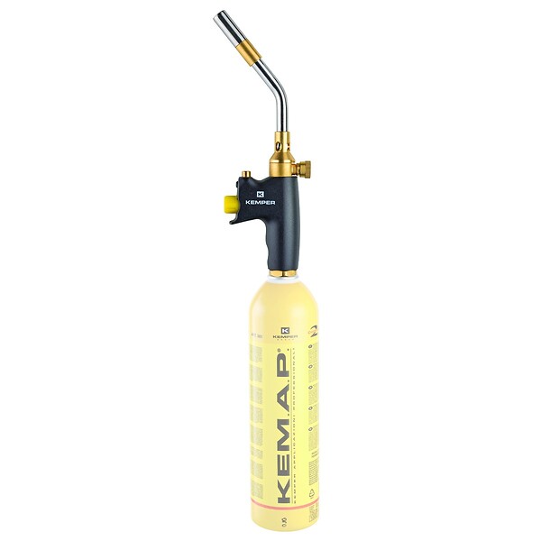 KEMPER - Kit Chalumeau à Gaz + 2 Bouteilles Propane KEMAP PRO 750ml 2400°C Soudobrasage Plomberie KEMPER - large