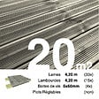 TERRASSEENBOIS - Kit terrasse Pin autoclave Gris pour 20 m² • Lames 4,2 m, lambourdes 4,2 m et visserie Inox - vignette