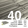 TERRASSEENBOIS - Kit terrasse Pin autoclave Gris pour 40 m² • Lames 4,2 m, lambourdes 4,2 m et visserie Inox • Livraison gratuite - vignette