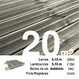 TERRASSEENBOIS - Kit terrasse Pin autoclave Gris pour 20 m² • Lames 5,1 m, lambourdes 5,1 m et visserie Inox - vignette