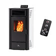 SANNOVER - Poêle à granulés étanche Anita 15,1 Blanc Sannover + Kit d'installation - vignette
