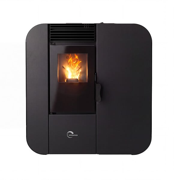SANNOVER - Poêle à granulés Etanche Slim Astral 13,8 kW Noir Sannover - large