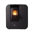 SANNOVER - Poêle à granulés Etanche Slim Astral 9,4 kW Noir Sannover + Kit d'installation - vignette
