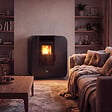 SANNOVER - Poêle à granulés Etanche Slim Astral 9,4 kW Noir Sannover - vignette