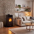 SANNOVER - Poêle à granulés étanche Anita 15,1 Noir Sannover - vignette