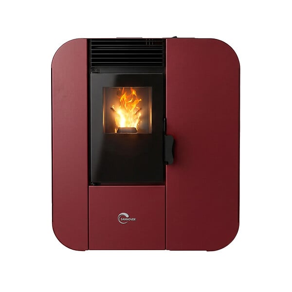 SANNOVER - Poêle à granulés Etanche Slim Astral 9,4 kW Bordeaux Sannover - large