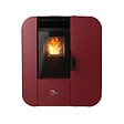 SANNOVER - Poêle à granulés Etanche Slim Astral 9,4 kW Bordeaux Sannover + Kit d'installation - vignette