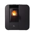 SANNOVER - Poêle à granulés Etanche Slim Astral 13,8 kW Noir Sannover + Kit d'installation - vignette