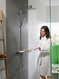 HANSGROHE - Colonne de douche Crometta S 240 EcoSmart chrome HANSGROHE 27268000 avec mitigeur thermostatique - vignette