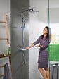 HANSGROHE - Colonne de douche Crometta E 240 EcoSmart Chrome HANSGROHE 27281000 avec mitigeur thermostatique - vignette