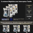 AICA SANITAIRE - Armoire Murale Miroir LED Salle de Bain Meuble de Rangement avec Étagères,Blanc - vignette