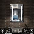 AICA SANITAIRE - Armoire Murale à 3 Étagères Salle de Bain Meuble de Rangement avec Miroir LED 3 Couleurs 70 x 13 x 40cm,Blanc - vignette