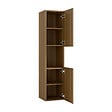 AICA SANITAIRE - AICA Ensemble de Meuble Double Vasque 120 cm Salle de Bain, Meuble sous lavabo suspendu,Fonction soft-close,3 pièces Noyer - vignette