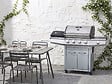 HABITAT ET JARDIN - Barbecue gaz avec LED "Bingo 5" - 5 Brûleurs dont 1 latéral - 15.2kW + Housse protection - Argenté - vignette