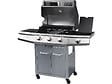 HABITAT ET JARDIN - Barbecue Gaz "Bingo 4" - 4 brûleurs dont 1 latéral - 14kW + Housse protection - Argenté - vignette