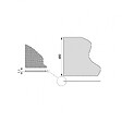 EMUCA - Tapis antidérapant pour tiroir, Minirhomb, longueur 20m x 480mm, plastique, Gris antracite - vignette