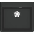 FRANKE - Franke Maris MRG 110-52 Evier sous plan/à fleur 55x50cm, avec bonde et siphon gain de place, en Fragranit+, Noir mat - vignette