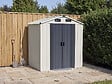 HABITAT ET JARDIN - Abri de jardin en métal "Nebraska" - 2,17 m² - Gris - vignette
