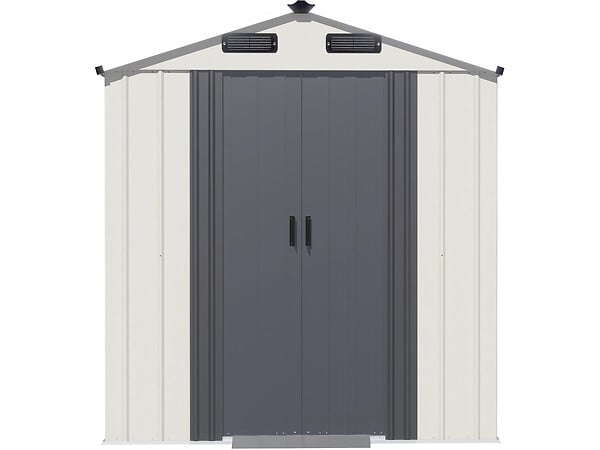 HABITAT ET JARDIN - Abri de jardin en métal "Nebraska" - 2,17 m² - Gris - large