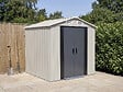 HABITAT ET JARDIN - Abri de jardin en métal "Nebraska" - 4,12 m² - Gris - vignette