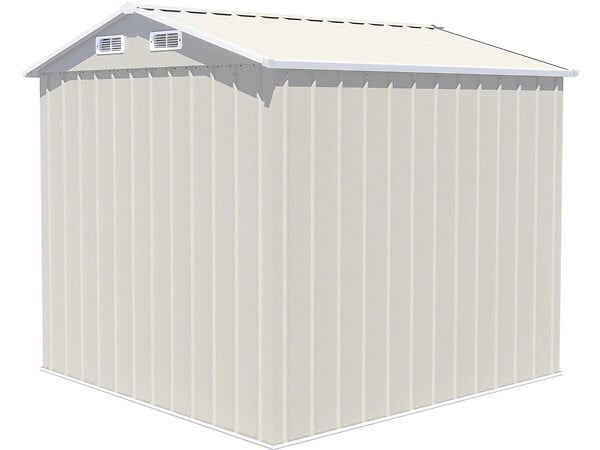 HABITAT ET JARDIN - Abri de jardin en métal "Nebraska" - 4,12 m² - Gris - large