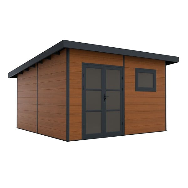 DIRECT-ABRIS - Abri de Jardin Composite ALMA - 15m2 - Brun - Cabane de Jardin - large