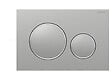 GEBERIT - Plaque de déclenchement pour rinçage double touche - Sigma20 - Plaque et touches : blanc - Anneaux design : chromé brillant - Matière synthétique - vignette
