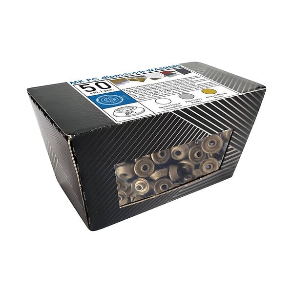 KLASIKA GARDEN - Rondelles d’étanchéité Ø 19 mm pour vis M5, plaques polycarbonate et ondulées, bronze, lot de 50 - large