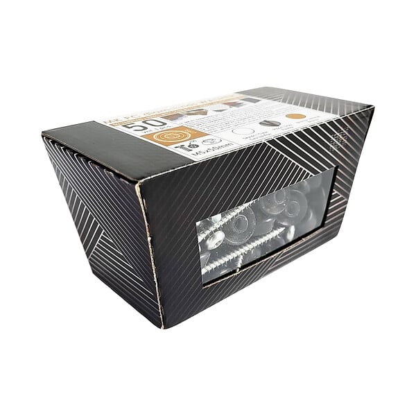 KLASIKA GARDEN - Rondelles d’étanchéité Ø 19 mm pour vis M5, plaques polycarbonate et ondulées, gris, lot de 50 - large