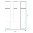 KLASIKA GARDEN - Kit de carrés potagers pour serre de 3 m de large, longueur 4 m – 11 bacs en acier galvanisé, 20 cm - vignette