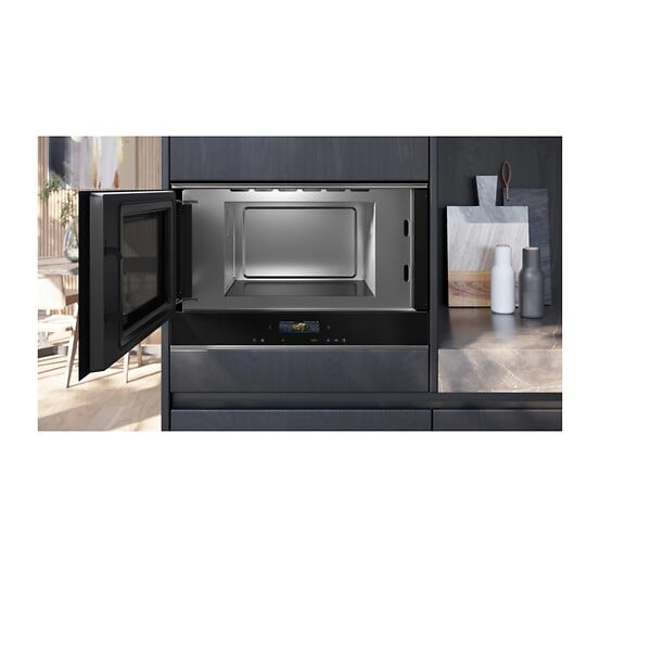 SIEMENS - Micro-ondes Encastrable 21l 900w Noir - BF722L1B1 - large