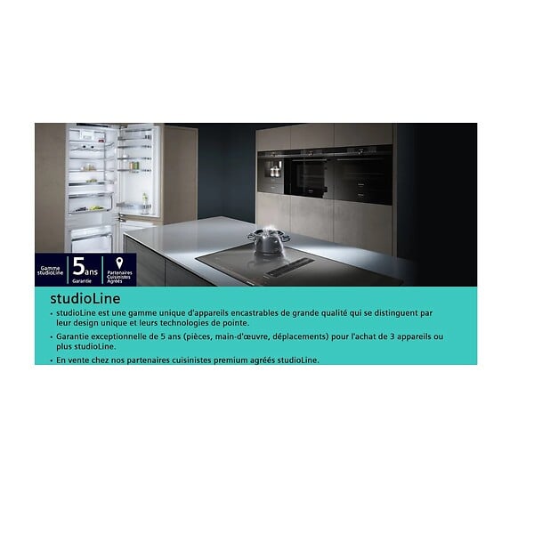 SIEMENS - Micro-ondes Encastrable 21l 900w Noir - BF722L1B1 - large