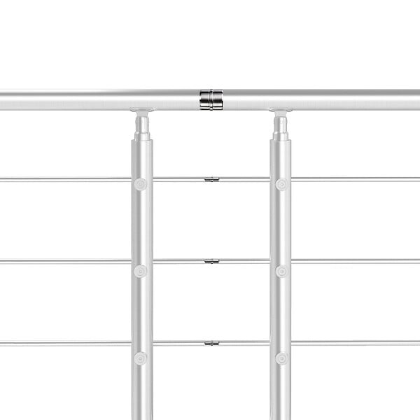 AICA SANITAIRE - Connecteur de main courante et 3 tubes, inox 304, manchon de raccordement droit - AICA raccord de garde-corps Modèle L3-BS - large